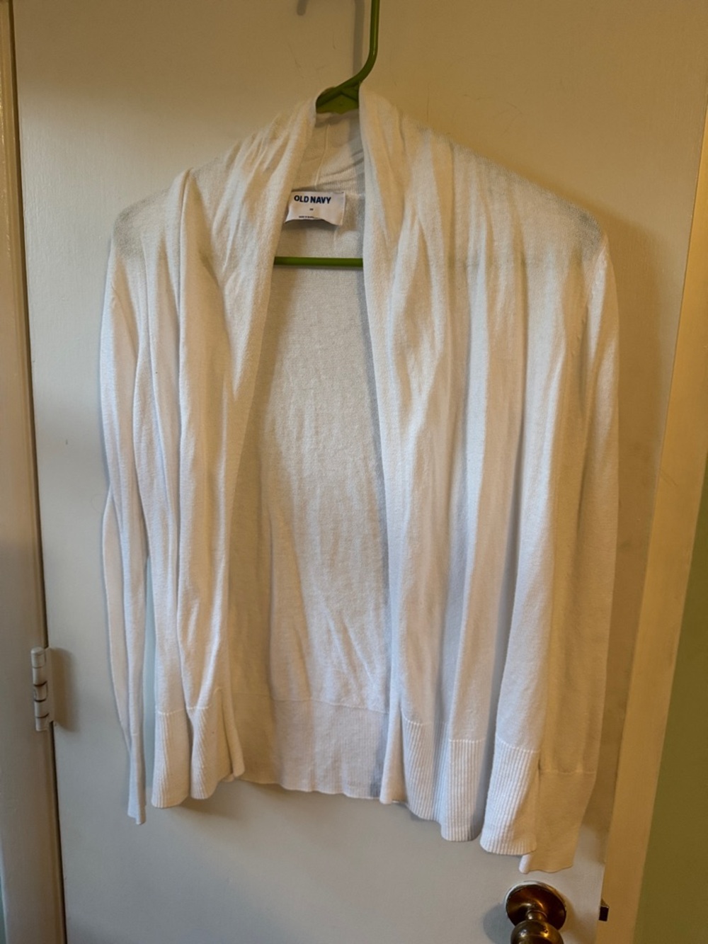 Old Navy Cream Open-Front Women's Cardigan